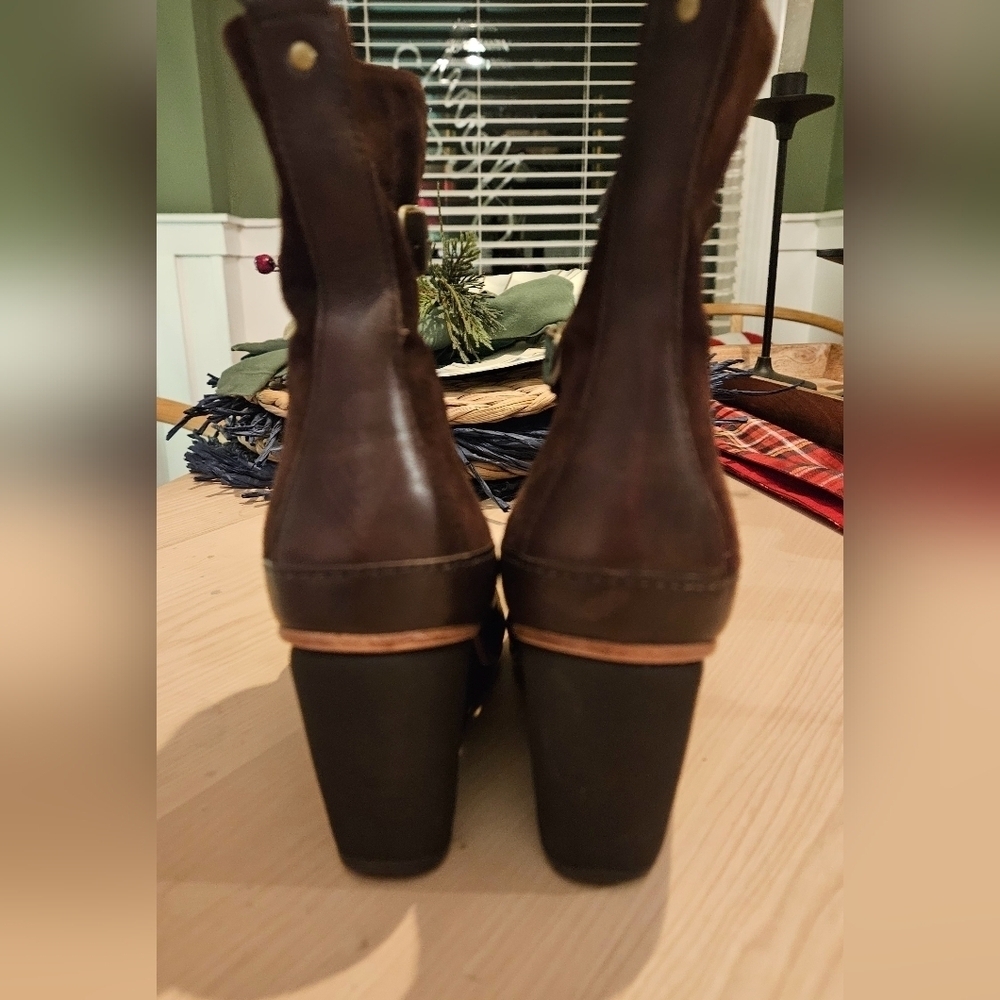 CAMPER Women's Julia Wedges Heels Brown Leather.. Size 7.5 - Picture 5 of 16